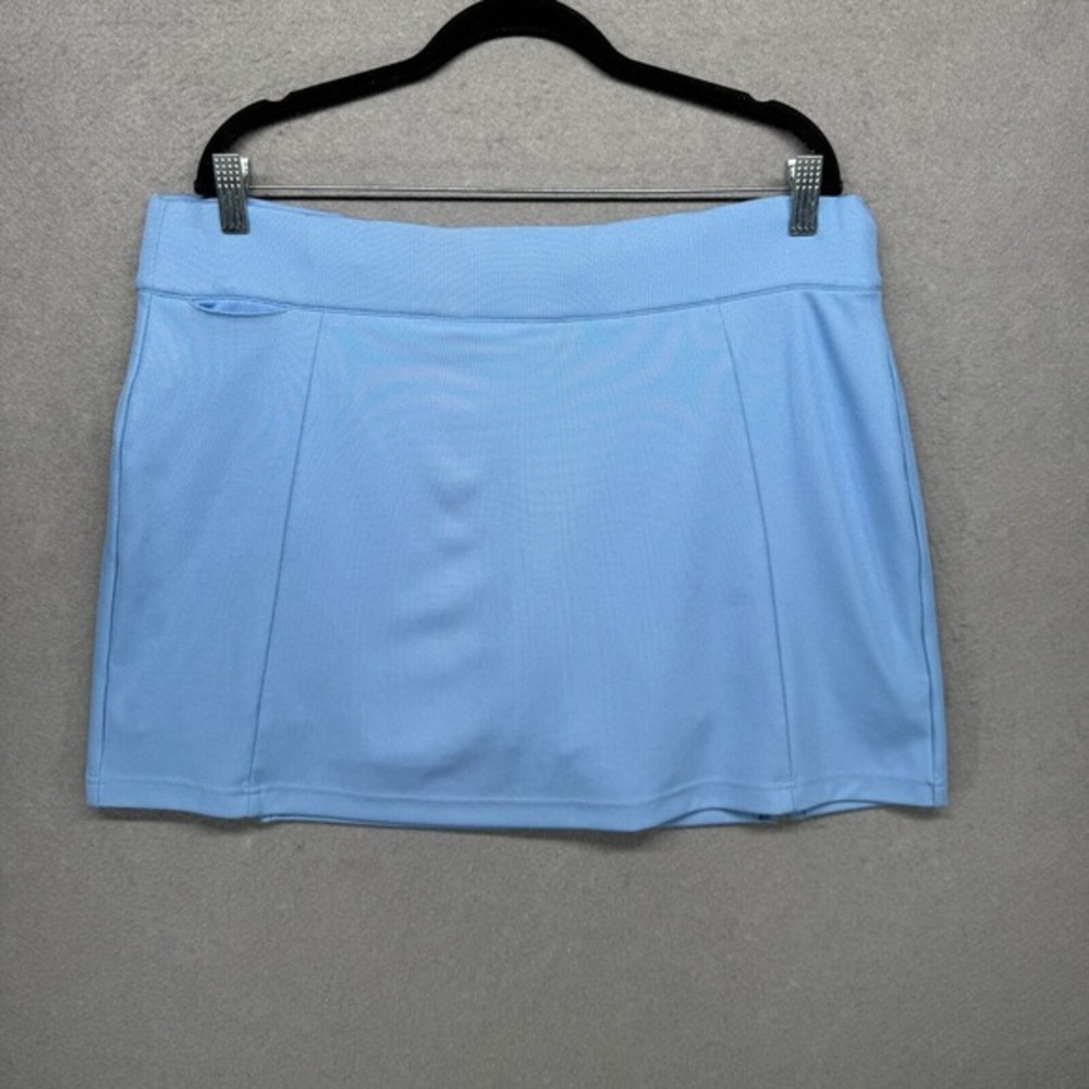 Adidas Golf Skort Womens ‎ 14 Blue Climacool Pique Tennis Pickleball Mini Sporty